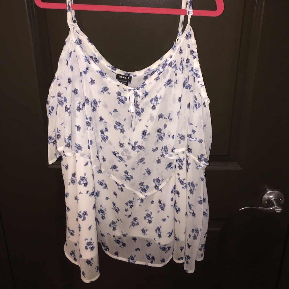 Torrid off shoulder blouse